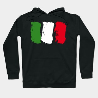 Italy Flag - Brush Strokes Hoodie